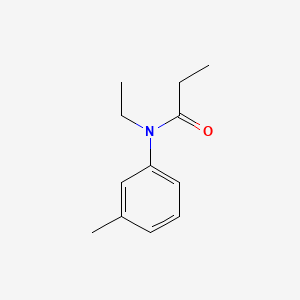 molecular formula C12H17NO B574874 Propanamide, N-ethyl-N-(3-methylphenyl)- CAS No. 179911-08-1