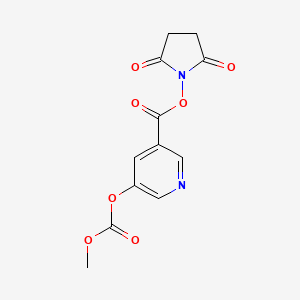 5-{[(2,5-dioxo-1-pyrrolidinyl)oxy]carbonyl}-3-pyridinyl methyl carbonate