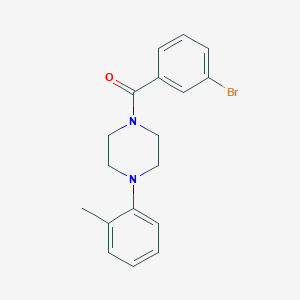 molecular formula C18H19BrN2O B5748748 1-(3-bromobenzoyl)-4-(2-methylphenyl)piperazine 