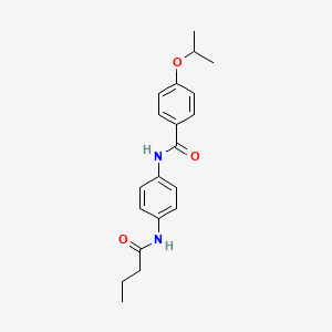 molecular formula C20H24N2O3 B5748793 N-[4-(butyrylamino)phenyl]-4-isopropoxybenzamide 