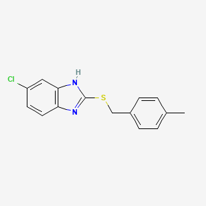 5-chloro-2-[(4-methylbenzyl)thio]-1H-benzimidazole