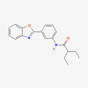 molecular formula C19H20N2O2 B5748825 N-[3-(1,3-benzoxazol-2-yl)phenyl]-2-ethylbutanamide 