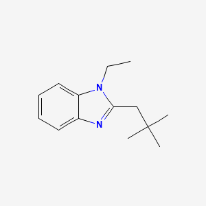 2-(2,2-dimethylpropyl)-1-ethyl-1H-benzimidazole