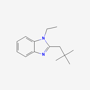 molecular formula C14H20N2 B5748834 2-(2,2-dimethylpropyl)-1-ethyl-1H-benzimidazole 