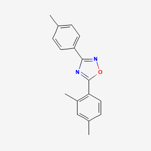 molecular formula C17H16N2O B5748851 5-(2,4-dimethylphenyl)-3-(4-methylphenyl)-1,2,4-oxadiazole 