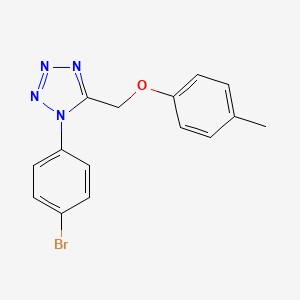 1-(4-bromophenyl)-5-[(4-methylphenoxy)methyl]-1H-tetrazole