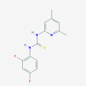 N-(2,4-difluorophenyl)-N'-(4,6-dimethyl-2-pyridinyl)thiourea