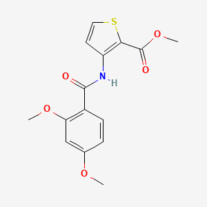 molecular formula C15H15NO5S B5748894 methyl 3-[(2,4-dimethoxybenzoyl)amino]-2-thiophenecarboxylate 