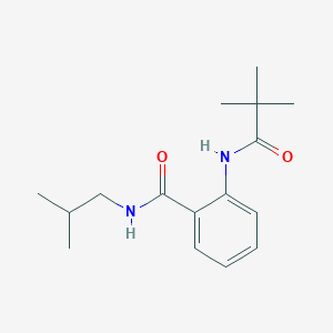 molecular formula C16H24N2O2 B5748896 2-[(2,2-dimethylpropanoyl)amino]-N-isobutylbenzamide 