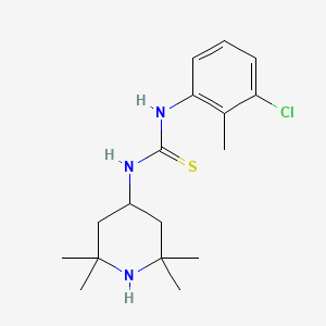 N-(3-chloro-2-methylphenyl)-N'-(2,2,6,6-tetramethyl-4-piperidinyl)thiourea