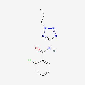 molecular formula C11H12ClN5O B5748910 2-chloro-N-(2-propyl-2H-tetrazol-5-yl)benzamide 