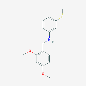 molecular formula C16H19NO2S B5748939 (2,4-dimethoxybenzyl)[3-(methylthio)phenyl]amine 