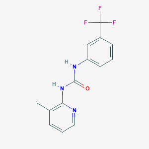 molecular formula C14H12F3N3O B5748943 N-(3-methyl-2-pyridinyl)-N'-[3-(trifluoromethyl)phenyl]urea 
