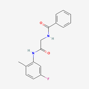 N-{2-[(5-fluoro-2-methylphenyl)amino]-2-oxoethyl}benzamide