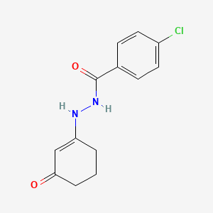 4-chloro-N'-(3-oxo-1-cyclohexen-1-yl)benzohydrazide