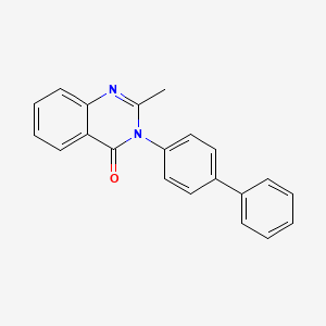 molecular formula C21H16N2O B5749055 3-(4-biphenylyl)-2-methyl-4(3H)-quinazolinone 