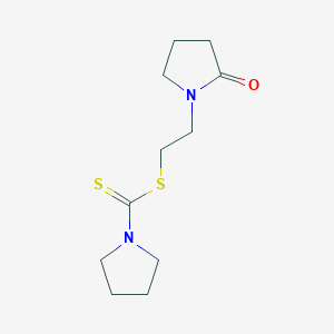 2-(2-oxo-1-pyrrolidinyl)ethyl 1-pyrrolidinecarbodithioate