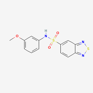 molecular formula C13H11N3O3S2 B5749064 N-(3-methoxyphenyl)-2,1,3-benzothiadiazole-5-sulfonamide 