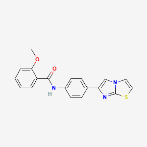N-(4-imidazo[2,1-b][1,3]thiazol-6-ylphenyl)-2-methoxybenzamide