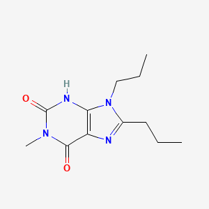 1-methyl-8,9-dipropyl-3,9-dihydro-1H-purine-2,6-dione
