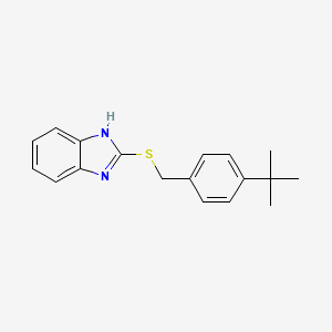 molecular formula C18H20N2S B5749106 2-[(4-tert-butylbenzyl)thio]-1H-benzimidazole 