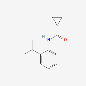 molecular formula C13H17NO B5749110 N-(2-isopropylphenyl)cyclopropanecarboxamide 