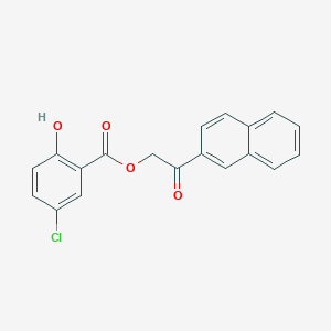 2-(2-naphthyl)-2-oxoethyl 5-chloro-2-hydroxybenzoate