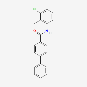 molecular formula C20H16ClNO B5749144 N-(3-chloro-2-methylphenyl)-4-biphenylcarboxamide 