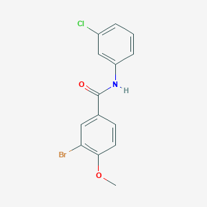 molecular formula C14H11BrClNO2 B5749150 3-bromo-N-(3-chlorophenyl)-4-methoxybenzamide 