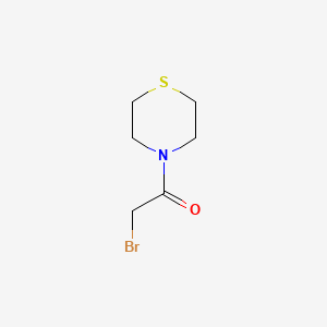 molecular formula C6H10BrNOS B574919 4-(Bromoacetyl) thiomorpholine CAS No. 177785-12-5