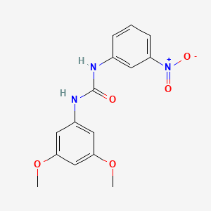 molecular formula C15H15N3O5 B5749195 N-(3,5-dimethoxyphenyl)-N'-(3-nitrophenyl)urea 