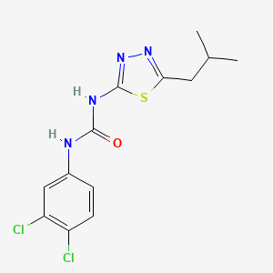 N-(3,4-dichlorophenyl)-N'-(5-isobutyl-1,3,4-thiadiazol-2-yl)urea