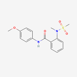 N-(4-methoxyphenyl)-2-[methyl(methylsulfonyl)amino]benzamide