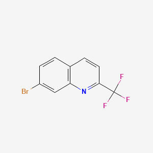 molecular formula C10H5BrF3N B574930 7-Bromo-2-(trifluoromethyl)quinoline CAS No. 176722-72-8