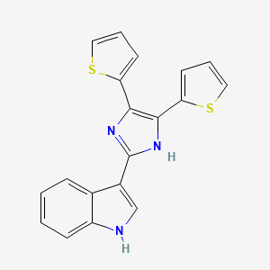 3-(4,5-di-2-thienyl-1H-imidazol-2-yl)-1H-indole