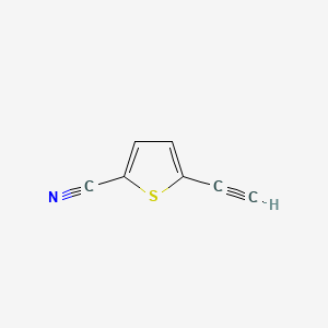 molecular formula C7H3NS B574932 2-Thiophenecarbonitrile, 5-ethynyl- CAS No. 174672-60-7
