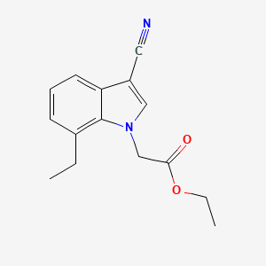 ethyl (3-cyano-7-ethyl-1H-indol-1-yl)acetate