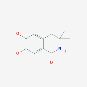 molecular formula C13H17NO3 B5749346 6,7-dimethoxy-3,3-dimethyl-3,4-dihydro-1(2H)-isoquinolinone 