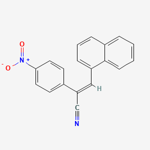 molecular formula C19H12N2O2 B5749369 3-(1-naphthyl)-2-(4-nitrophenyl)acrylonitrile 