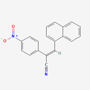 molecular formula C19H12N2O2 B5749369 (E)-3-naphthalen-1-yl-2-(4-nitrophenyl)prop-2-enenitrile 