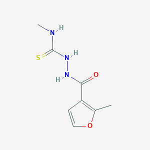 molecular formula C8H11N3O2S B5749402 N-methyl-2-(2-methyl-3-furoyl)hydrazinecarbothioamide 