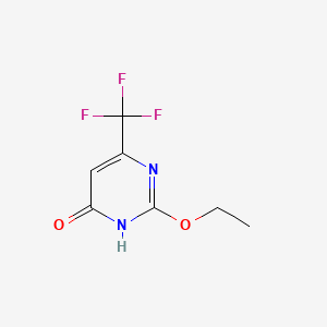molecular formula C7H7F3N2O2 B574942 2-Ethoxy-6-(trifluoromethyl)pyrimidin-4(3H)-one CAS No. 178813-85-9