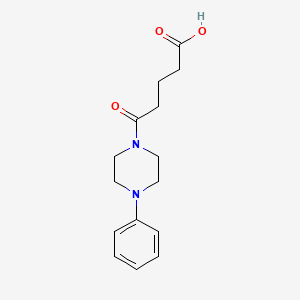 molecular formula C15H20N2O3 B5749438 5-oxo-5-(4-phenyl-1-piperazinyl)pentanoic acid 