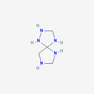 molecular formula C4H11N5 B574945 1,2,4,6,8-Pentaazaspiro[4.4]nonane CAS No. 186254-25-1
