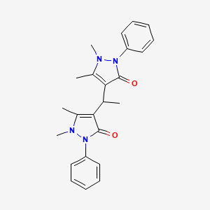 molecular formula C24H26N4O2 B5749458 4,4'-(1,1-ethanediyl)bis(1,5-dimethyl-2-phenyl-1,2-dihydro-3H-pyrazol-3-one) 