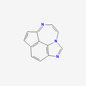 molecular formula C12H7N3 B574946 Cyclopenta[ef]imidazo[4,5,1-jk][1,4]benzodiazepine CAS No. 163419-33-8