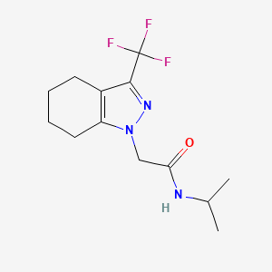 molecular formula C13H18F3N3O B5749486 N-isopropyl-2-[3-(trifluoromethyl)-4,5,6,7-tetrahydro-1H-indazol-1-yl]acetamide 