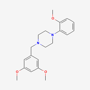 molecular formula C20H26N2O3 B5749490 1-(3,5-dimethoxybenzyl)-4-(2-methoxyphenyl)piperazine 