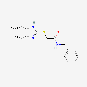 N-benzyl-2-[(6-methyl-1H-benzimidazol-2-yl)thio]acetamide