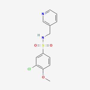 molecular formula C13H13ClN2O3S B5749529 3-chloro-4-methoxy-N-(3-pyridinylmethyl)benzenesulfonamide 